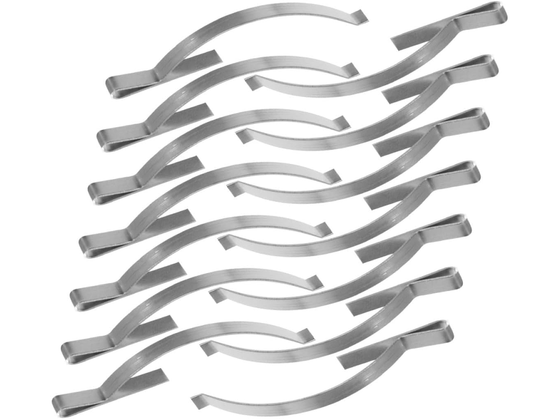 Conjunto De 100 Clipes Fixação Para Tela Janela Deslizante, Molas De Aço Manganês, Suporte De Canto Para Proteção Da