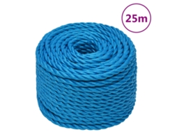 Vidaxl Corda De Trabalho 14 Mm 25 M Polipropileno Azul