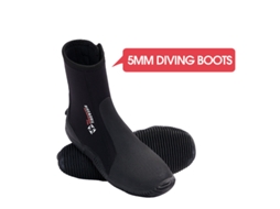 Botas De Mergulho Divesail 5mm Para Adultos Tamanho 45-46 Com Sola De Silicone Antiderrapante E Confortáveis Ideais Para Praia Windsurf E Caiaque