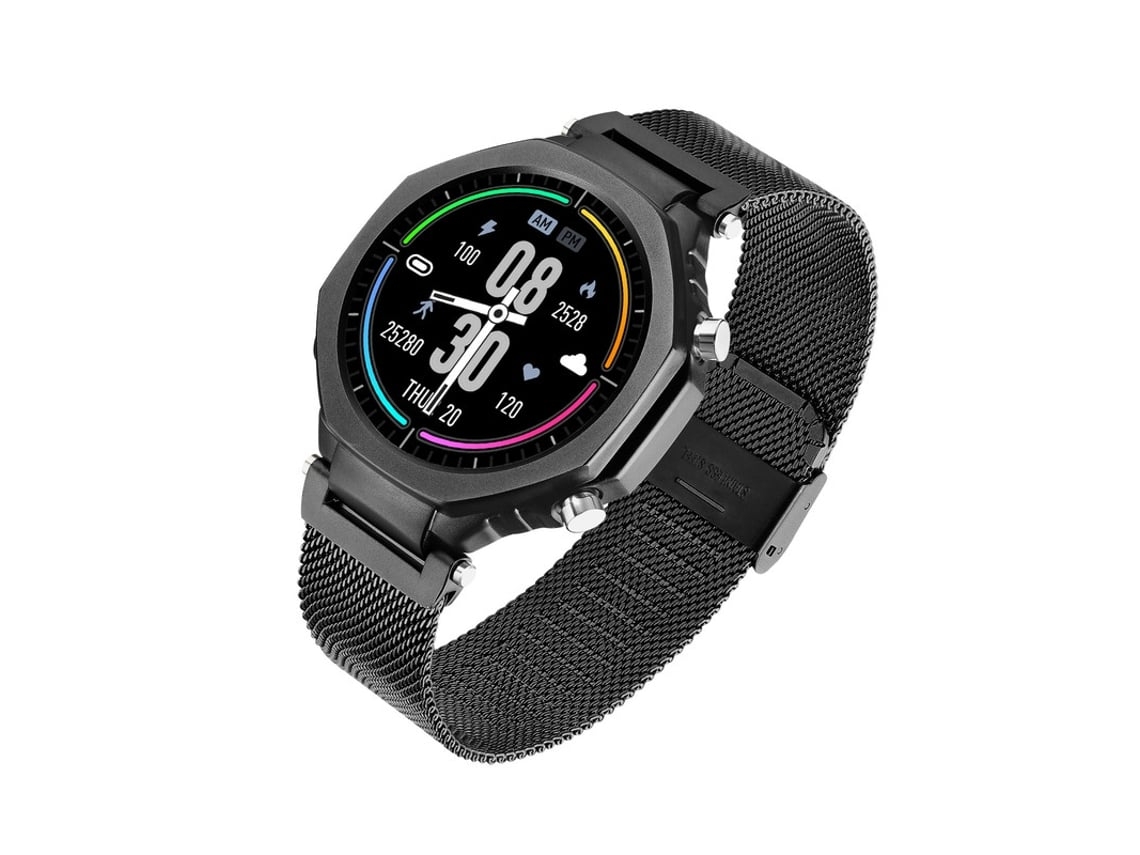 Smartwatch Rastreador De Fitness Com Monitor De Frequência Cardíaca De 24 Horas Preto Yunzii