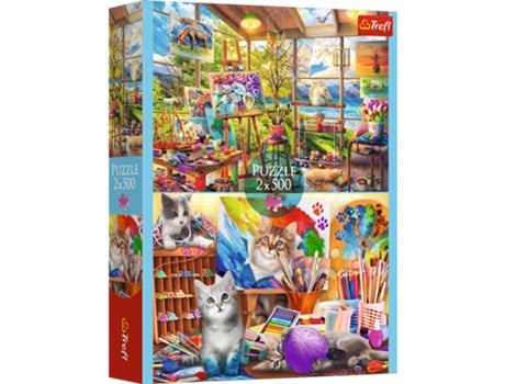 Puzzle 2x500 Arte Da Pintura Fsc Mix 70 37530 Trefl Puzzle