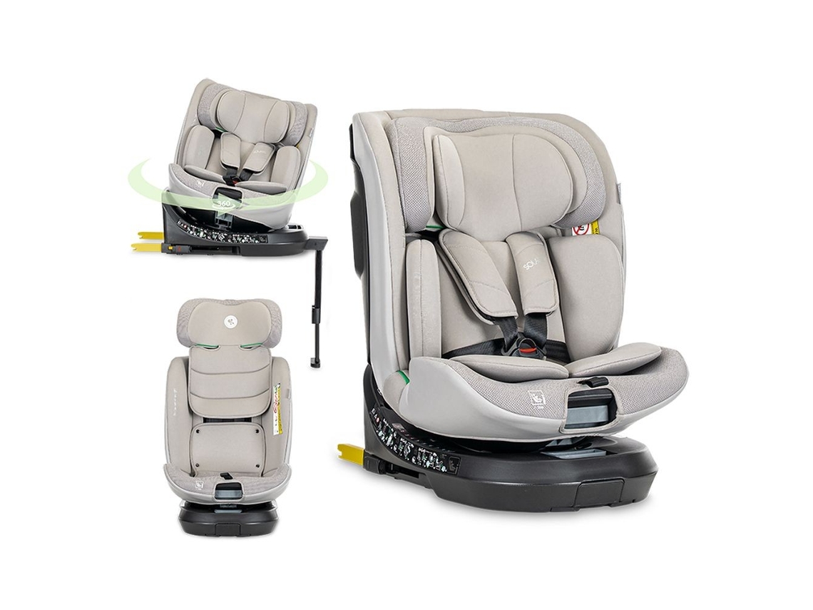 Cadeira Auto Solaris I-size (40-150 Cm) Isofix Com Rotação De 360° E Perna De Apoio Lorelli - Grey