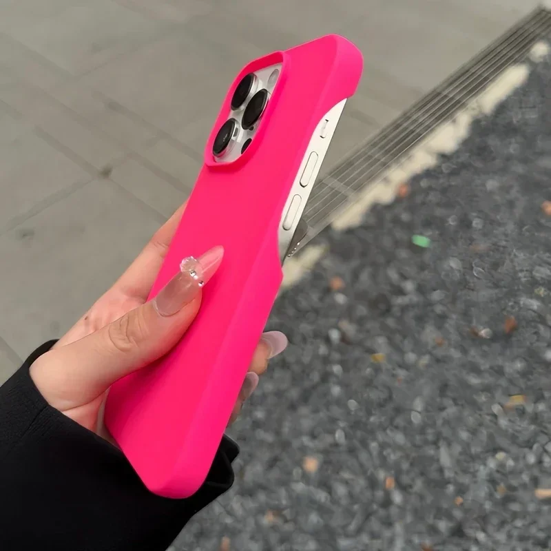 (iphone 15 Pro Vermelho) Capa Ultrafina Fosca Para Celular, Feita De Silicone, Resistente A Choques E Impactos.