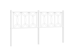 Bed Frame, Bed Frames Vidaxl Branco Metal (150 Cm)