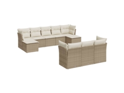 Garden Sofa Set, Garden Sofa Sets Vidaxl Bege Rattan / Vime (n/a)
