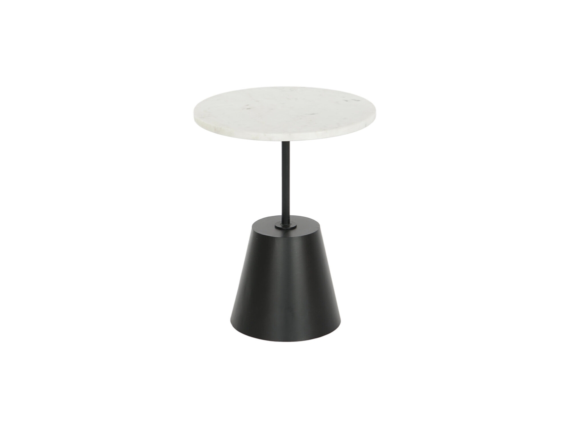 Mesa Lateral de Mármore e Metal, 40x40x50cm ALEXANDRA HOUSE LIVING
