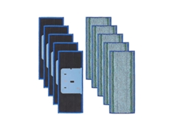 Pacote com 10 Panos de Limpeza para Robô Mop Jet M6 Ultimate, Panos de Limpeza Microfibra Laváveis​​ para Substituição BRILVIBERA