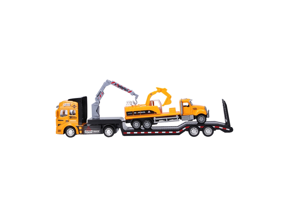 Primerox modelo de Reboque de Engenharia 1:50 com Braço Móvel Brinquedo Educativo para Crianças 3+ Anos