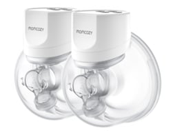 Bomba Tira Leite Elétrica MOMCOZY S12 Pro (Mãos Livres - 3 Modos e 9 Níveis - 24 mm - 2 Unidades - Branco)