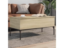 Vidaxl Mesa De Centro 100x50x45cm Deriv. Madeira/metal Carvalho Sonoma