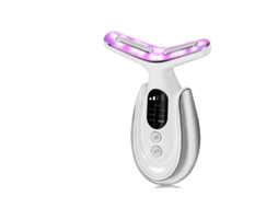 Massageador Elétrico Dispositivo Facial De 7 Cores 3 Níveis De Intensidade Dispositivo De Beleza Para Pescoço E Rosto Com Vibração E Aq Bestvite