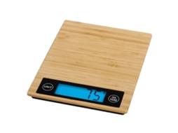 Balança Eletrônica De Cozinha 5kg - Superfície Bambu, Sensor Alta Precisão, Desligamento Automático, Função Tara - Perfeita Para Doméstica E