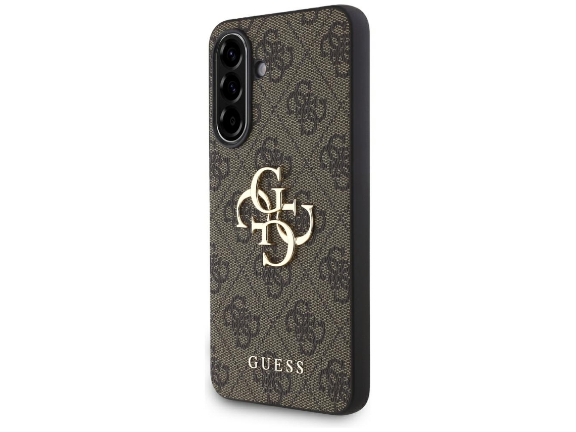 Guess Case Big 4g Logo Classic Para Samsung Galaxy A36 Com Logo Marrom