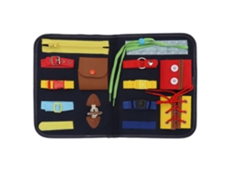 Primerox placa Sensorial Montessori para Crianças Brinquedo Educativo com Habilidades Motoras Finas