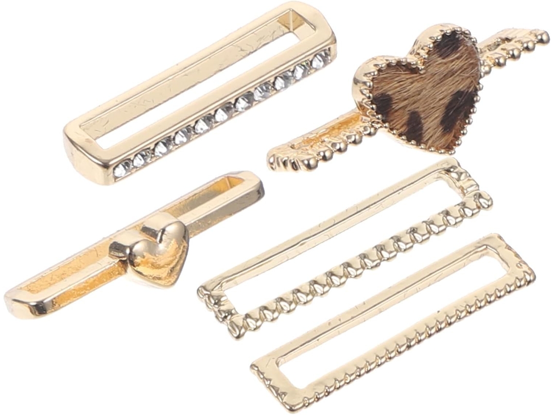 Conjunto De 5 Enfeites De Silicone Para Pulseira De Relógio, Delicados E Leves, Acessórios Elegantes Gokoco