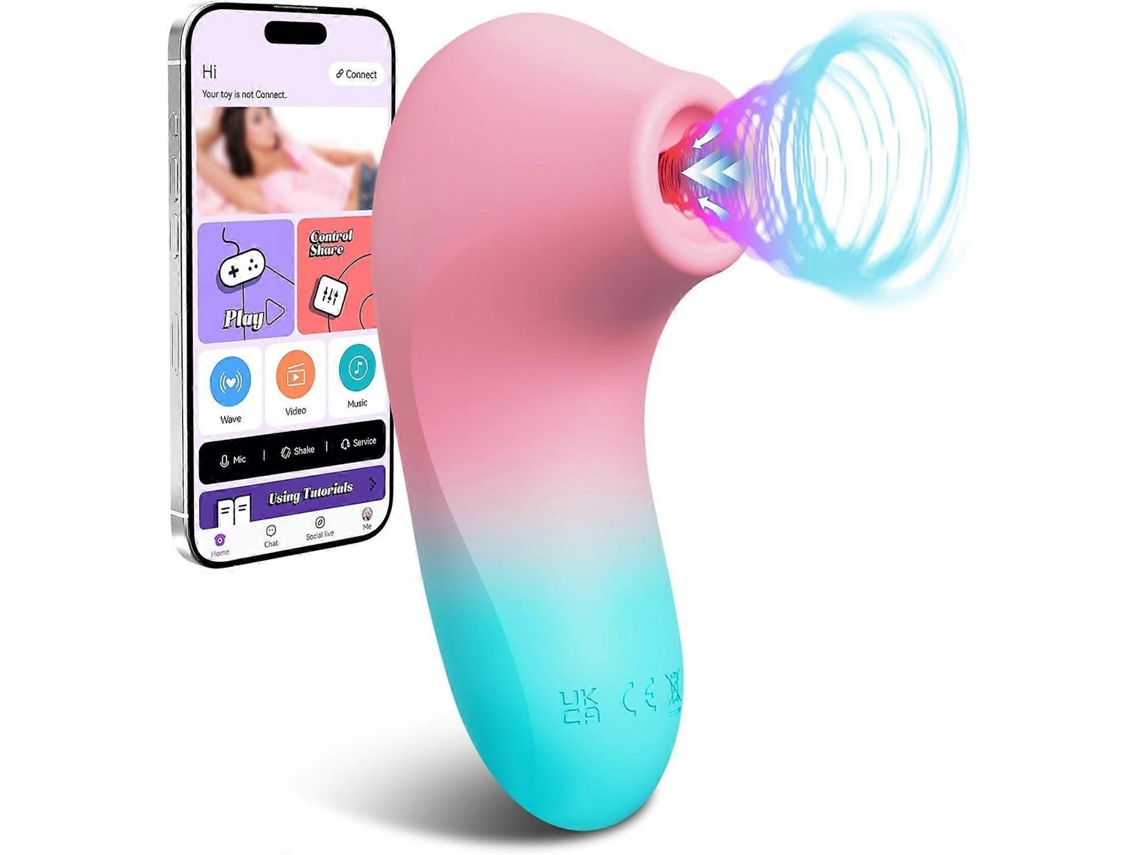 Vibrador Feminino Com Sucção, Lançamento De 2025 - Controlado Por Aplicativo, Com 10 Níveis De Intensidade.