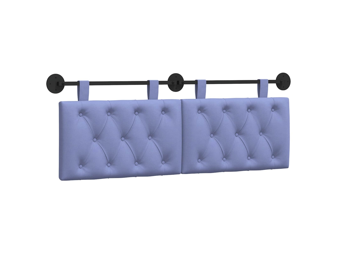 Vidaxl Cabeceira Suspensa Azul Jeans 130 X 55 X 7 Cm Tecido