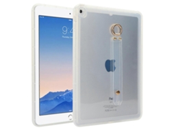 Capa Hengrongshen para iPad Air 2 de 9,7 polegadas (2017), capa de TPU à prova de choque com alça de pulso, transparente (2018)