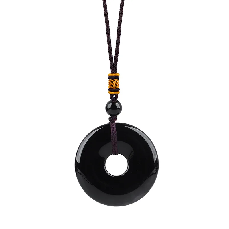 Anel de Cristal de Cura Reiki em Formato de Donut, Joia para Presente. MDUG