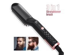 Pente elétrico multifuncional 3 em 1 para barba e cabelo, com temperatura ajustável (2026).