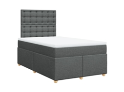 Box Spring Bed, Box Spring Beds Vidaxl Cinzeto Tecido (120 X 200 Cm)