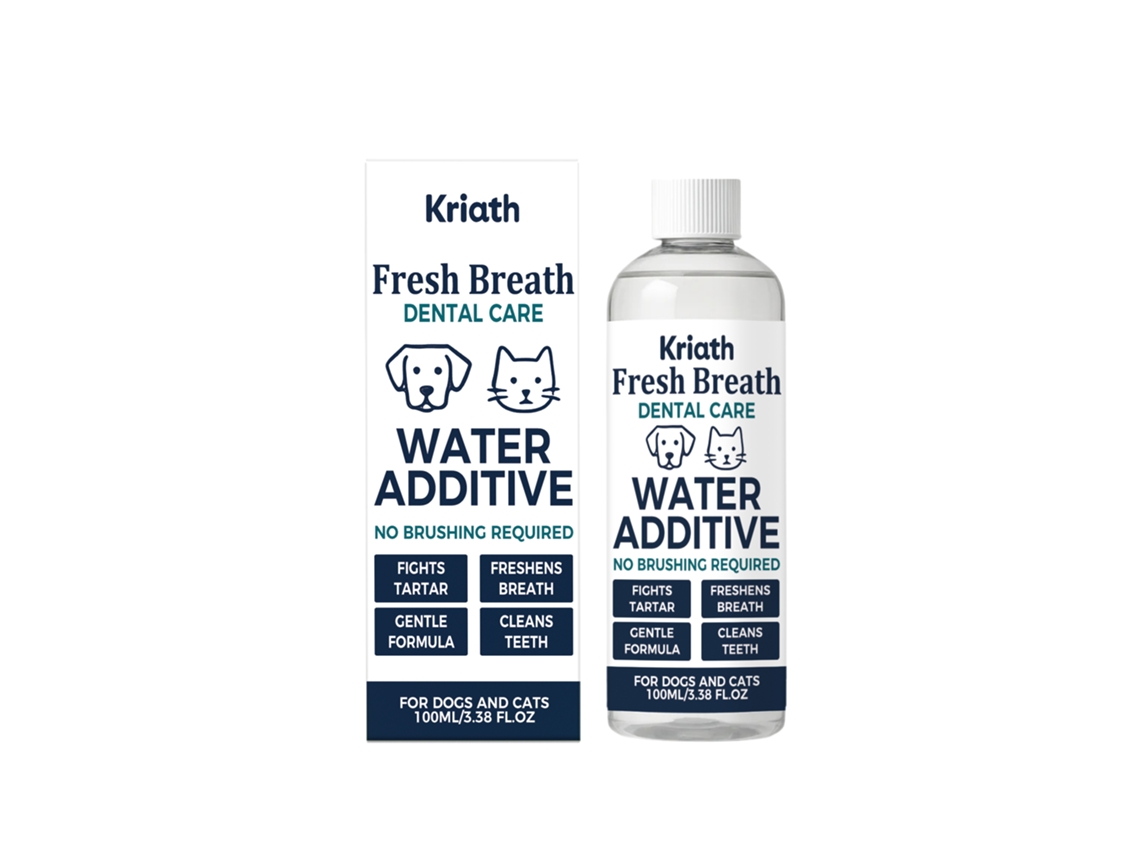 Enxaguante Bucal Bebível Kriath para Pets
