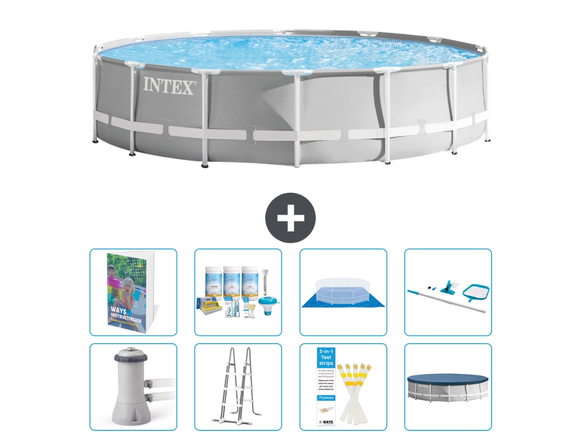 Intex Piscina Prism Frame Redonda - 427x107 Cm - 9-peças S615