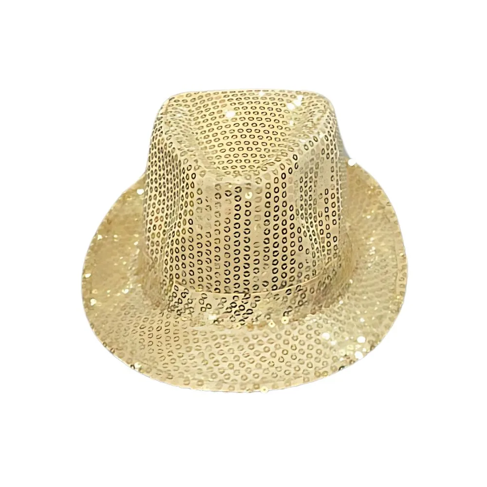 Sombrero Complemento Disfraz Fashion Oro Guirca 13572 Guircap25