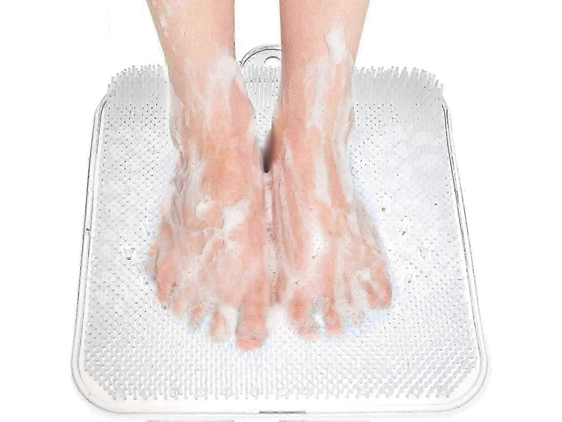 Massageador De Limpeza Pés Para Chuveiro, Esfoliante Spa Com Ventosa Melhora A Circulação Dos P És E Reduz Dor Nos (br