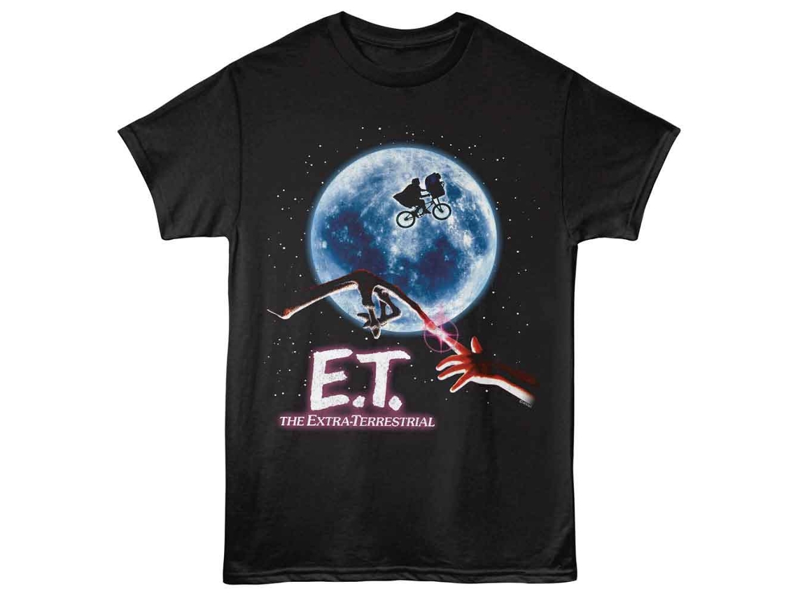 Unisex Adult T-shirt Rockinstone E.t. Moon Blacksizexxxl