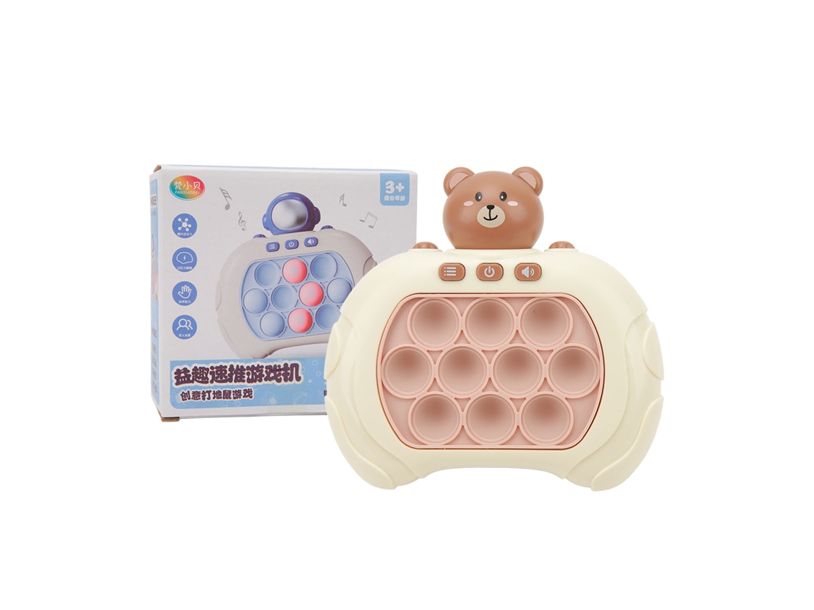Mali brinquedo Sensorial Push Pop Bubble Educativo para Aliviar Pressão para Crianças Acima de 3 Anos Marrom