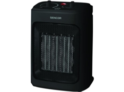 Radiador Em Cerâmica Sencor Sfh 7601bk Até 2000 W 3 Níveis De Aquecimento 10 / 15 M² 60 Db Preto