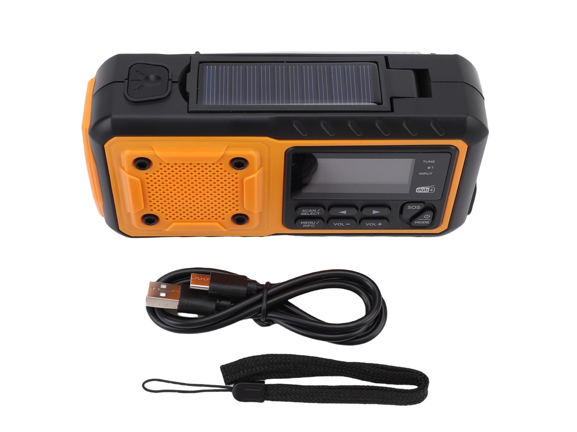 Rádio de Emergência LAXISCREED Dab Bluetooth Ipx6