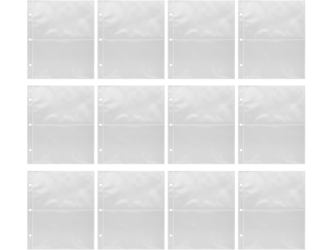 Doitool Recarrega Para Álbuns De Fotos A5 12 Pochetes Transparentes Perforées 7 Cm Páginas De Estoque