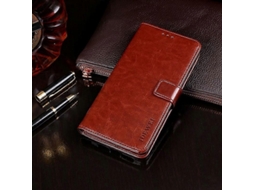 Capa De Couro Com Textura Crazy Horse, Formato Flip Horizontal, Com Suporte, Compartimentos Para Cartões E Carteira Para Galaxy M31.
