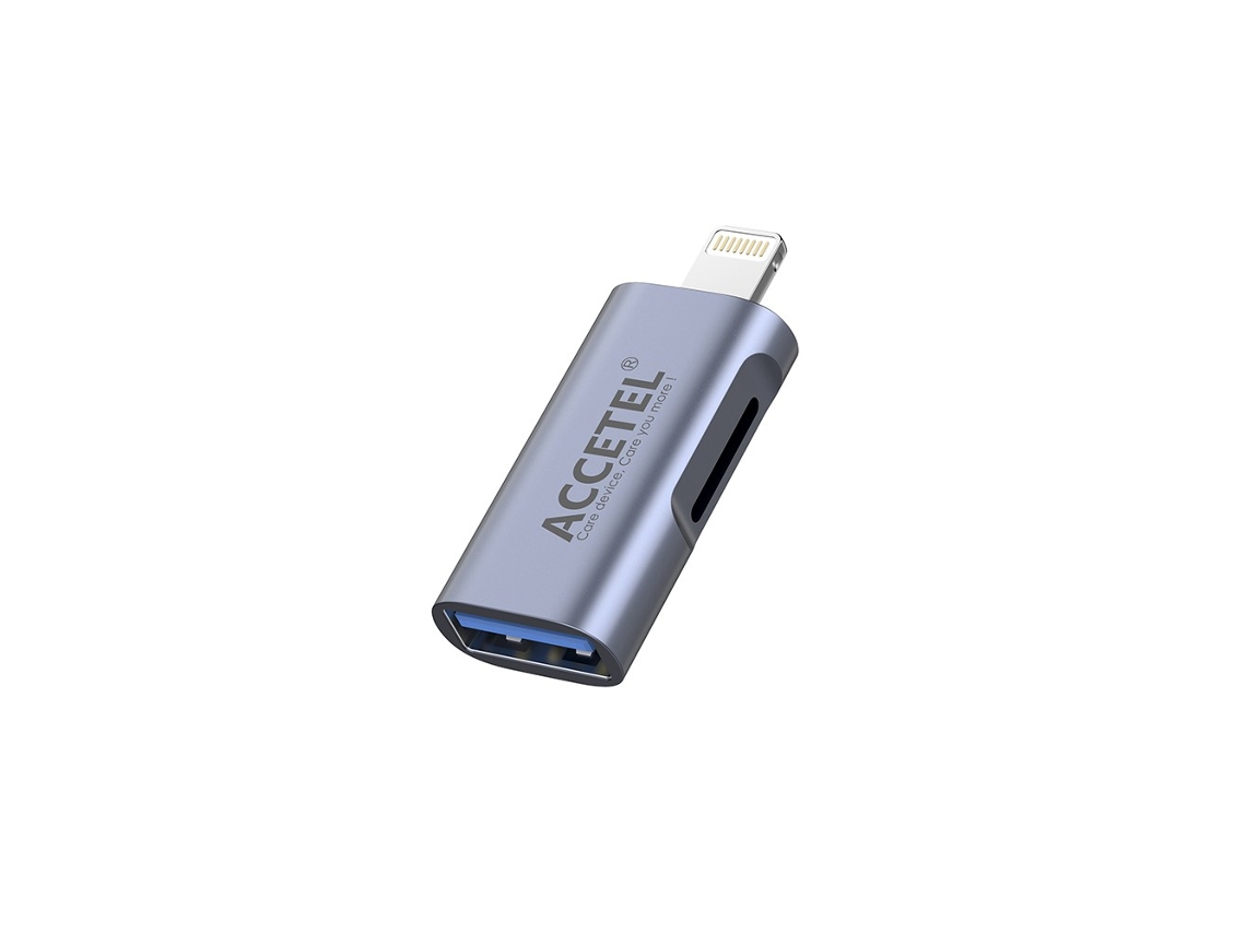 Pch103 Adaptador Otg Lightning Para Usb 3.0 Com Leitor Microsd