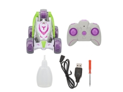 Mali carro de Controle Remoto Stunt Elétrico 2.4g com Luz e Música Carro de Corrida Infantil 3.7v Roxo