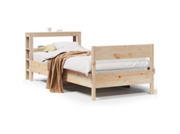 Cama Sem Colchão 75x190 Cm Madeira de Pinho Maciça MAISON EXCLUSIVE
