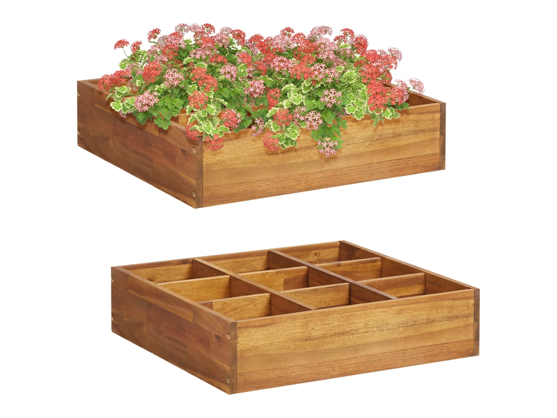 Garden Raised Bed, Garden Raised Beds Vidaxl Bege Madeira