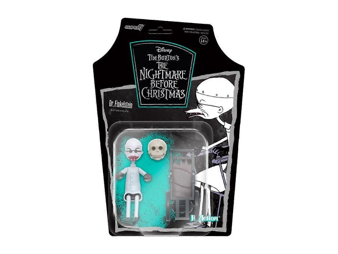 Figura De Ação Reaction 3.75 Polegadas Dr. Finkelstein, Nightmare Before Christmas, Colecionáveladultunisex