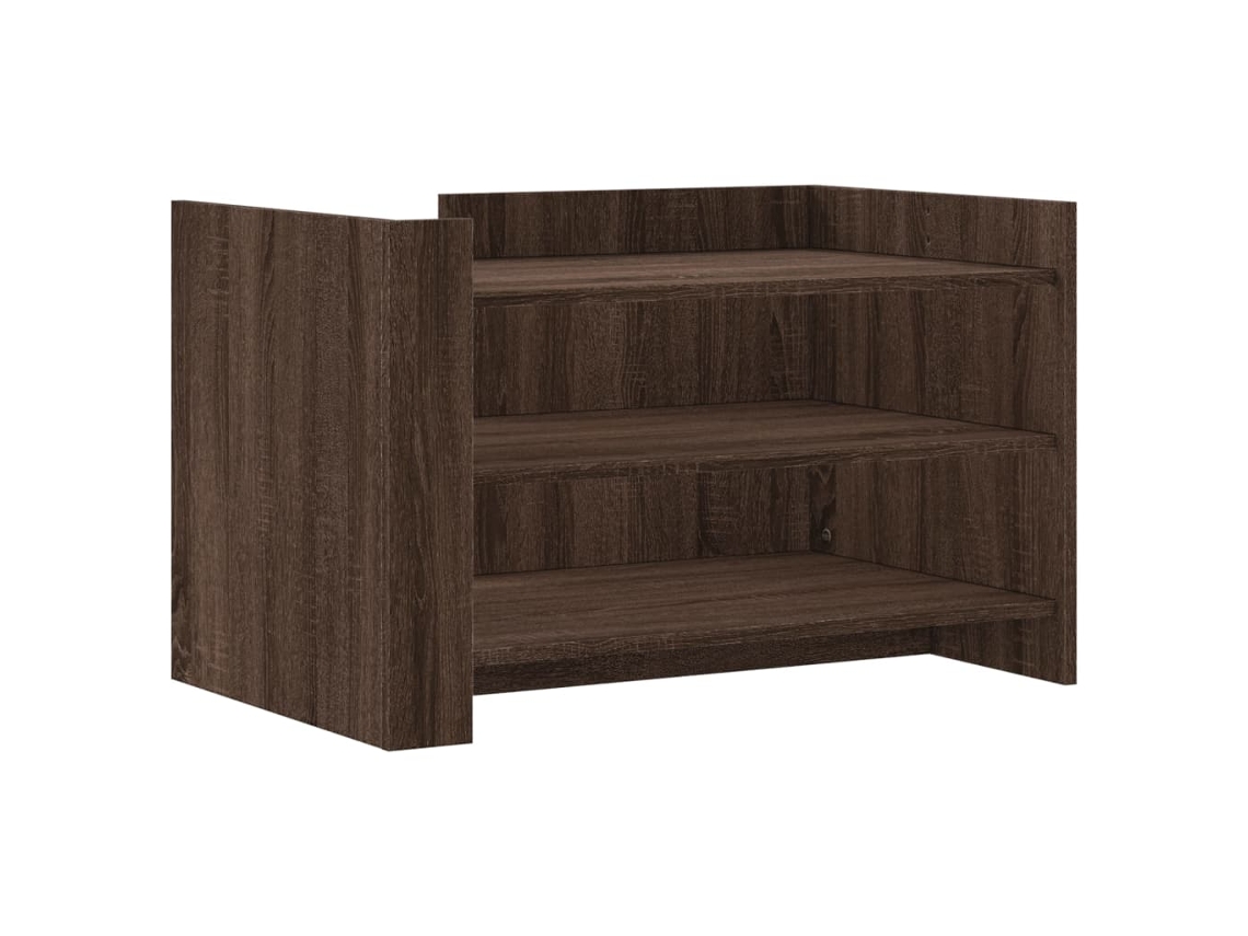 Mesa de centro MAISON EXCLUSIVE Derivados Madeira Carvalho Castanho (80x50x50 cm)