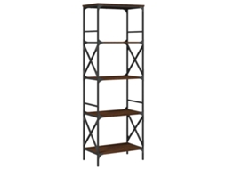 Bookcase, Bookcases Vidaxl Marrom Madeira Processada (n/a)
