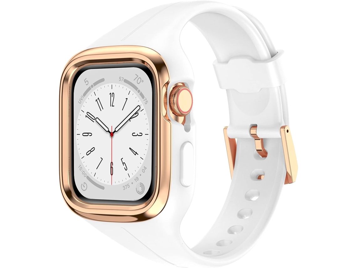 Pulseira Esportiva Compatível Com Watch 41mm E 40mm, Caixa De Metal