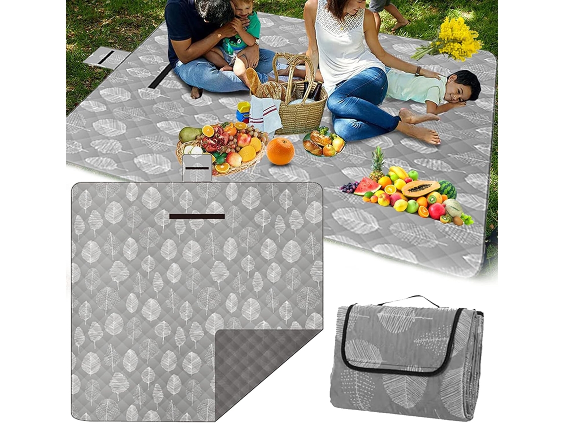 Lurelia Manta De Piquenique 200x200 Cm Peva Impermeável Anti-areia Portátil Isolante Lavável Para Praia Parque Campismo