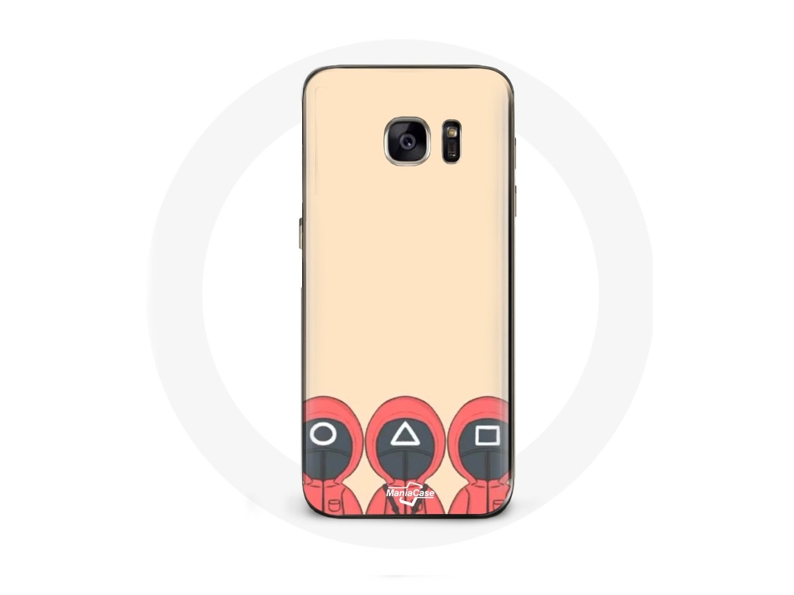 Capa para Samsung Galaxy S6 Edge Squid Game máscaras triângulo borda ecírculo Fan arte