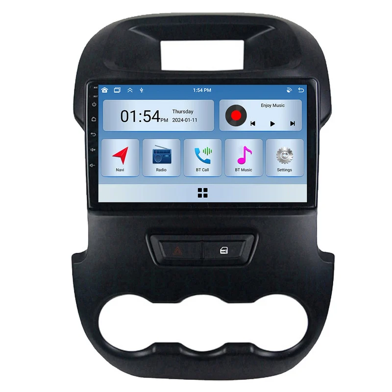 Autorrádio Multimédia Szsmart 6gb Ram 128gb Rom Carplay Para Ford Ranger 2011 2016 Carro Rádio Bluetooth Gps Navegação