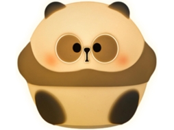 Luminária de mesa Panda Recarregável Prática em Silicone com Design
