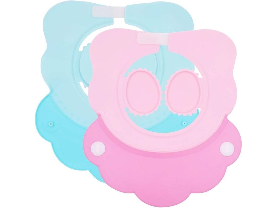 Visor De Baño Para Bebé Ajustable, Capa De Ducha De Silicona Tpe Impermeable Para Niños Y Adultos, Rosa