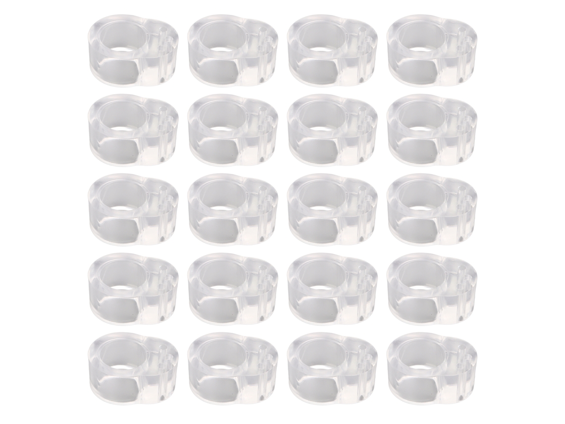 Tope De Manija De Puerta De Pvc Anticolisión, Transparente, Para Dormitorio, 20 Unidades