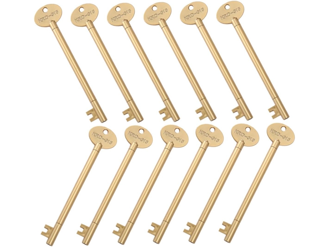 Stobok Conjunto De 12 Canetas Em Gel Abs Formato Chave Com Pegada